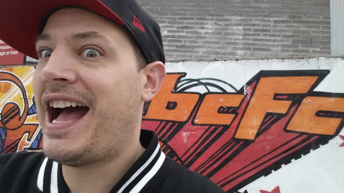 Look at this over-excited idiot.